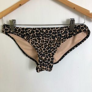 Leopard Print Bikini Bottoms Size: M